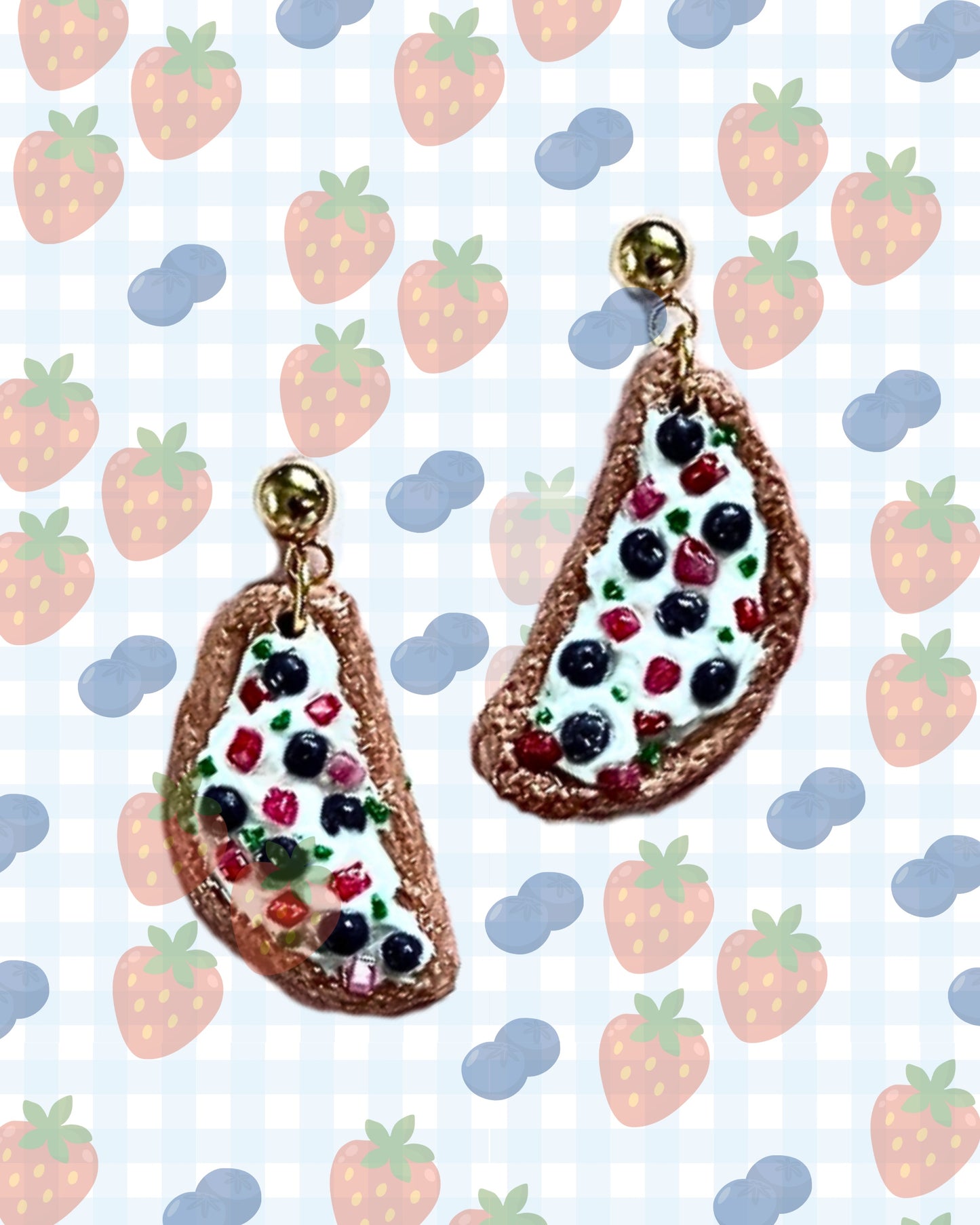 Blueberry, Strawberry, and Cream Cheese Flatbread