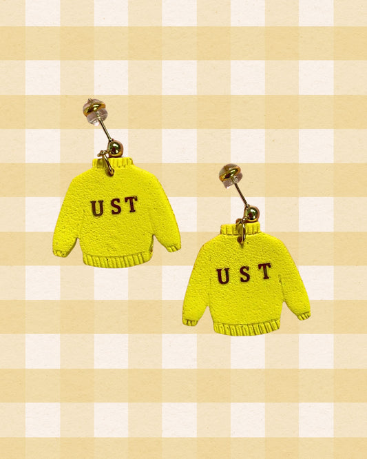 Golden ˇTiger Sweater Earrings